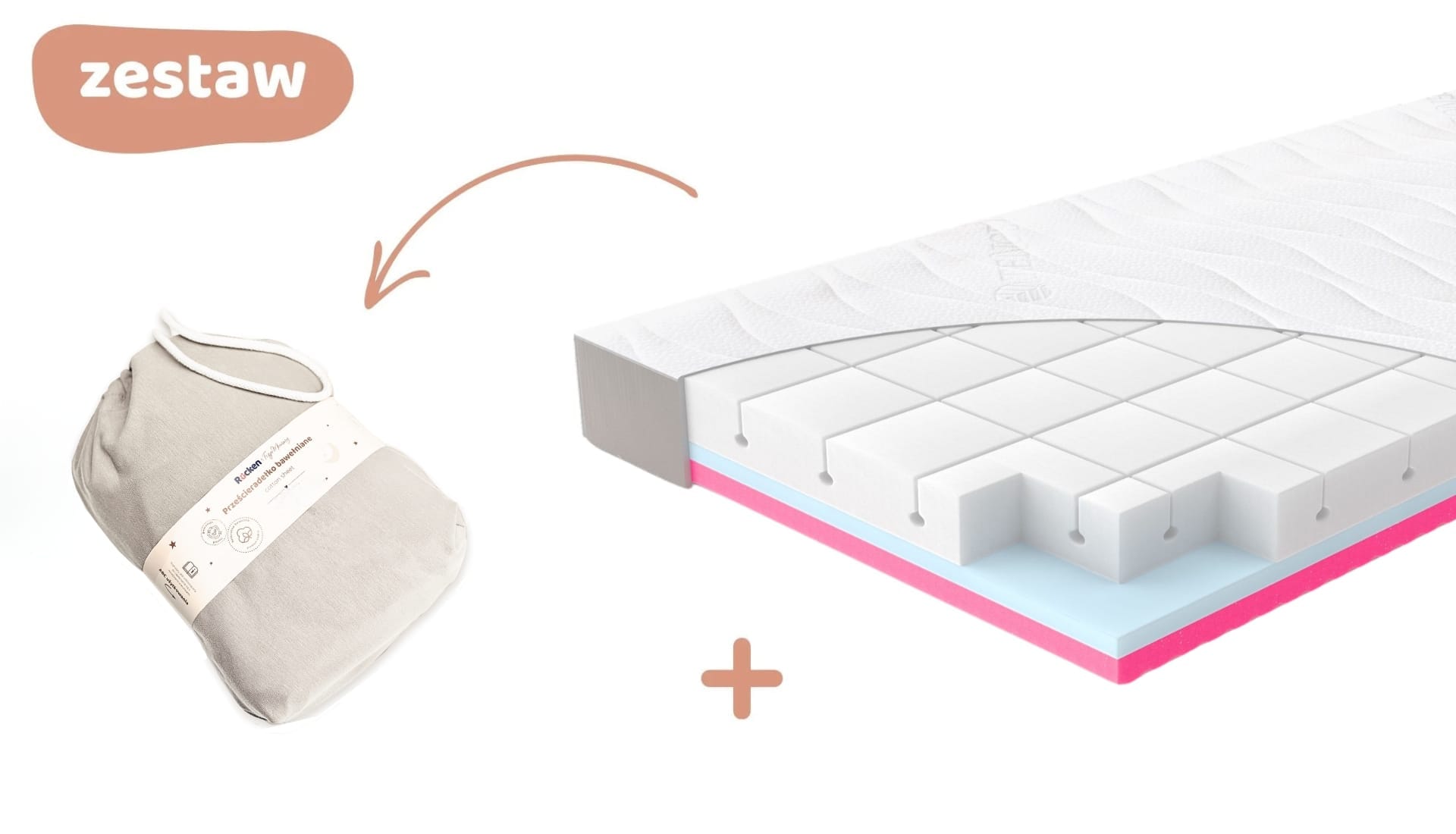 Materac Junior + Prześcieradło