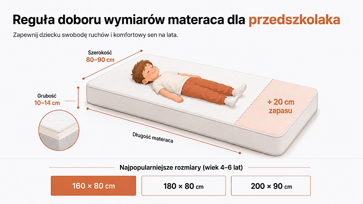Reguły doboru materaca dla przedszkolaka