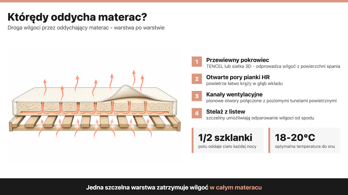 Którędy oddycha materac?