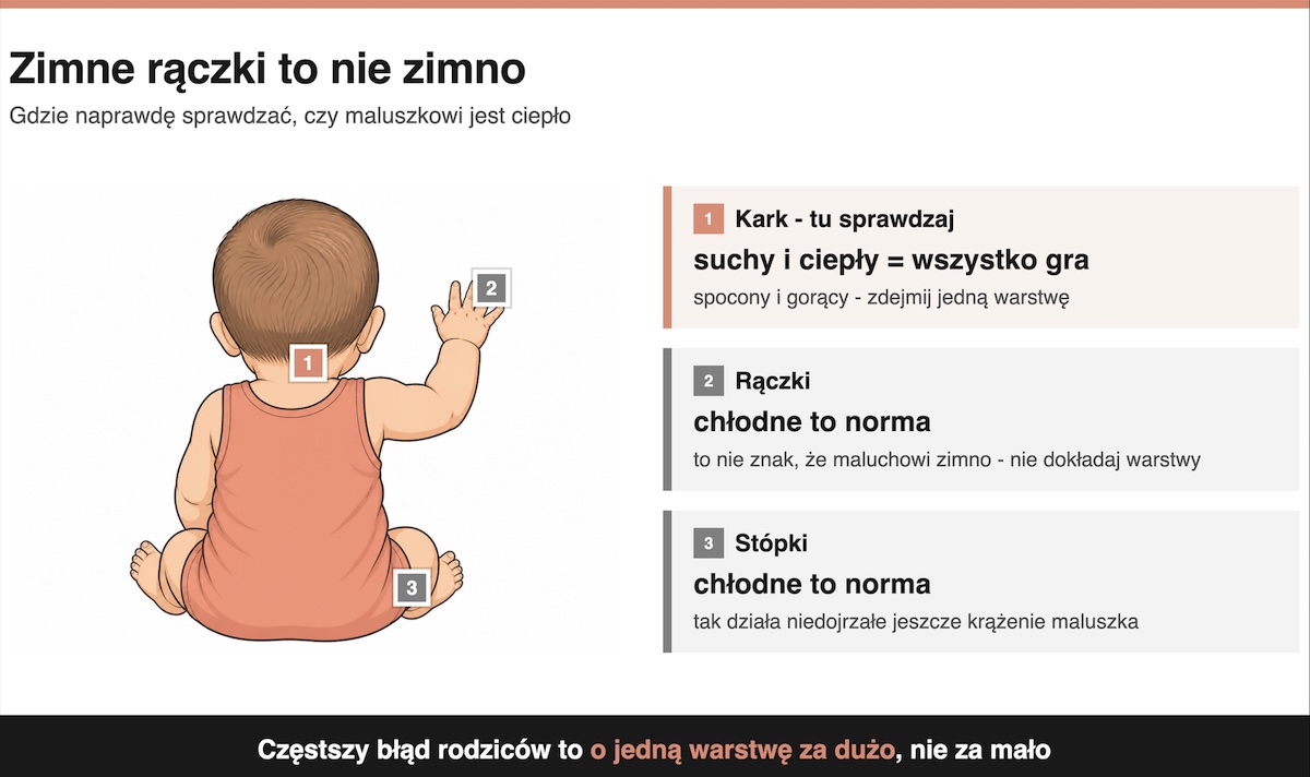 Zimne rączki u niemowlaka - co oznaczają?